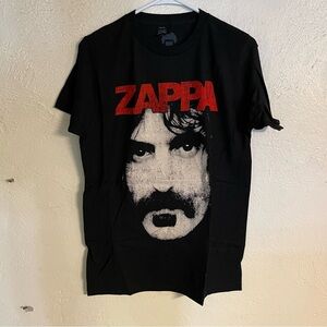 Band T-Shirt - FRANK ZAPPA - Face Red Text - Black - Medium